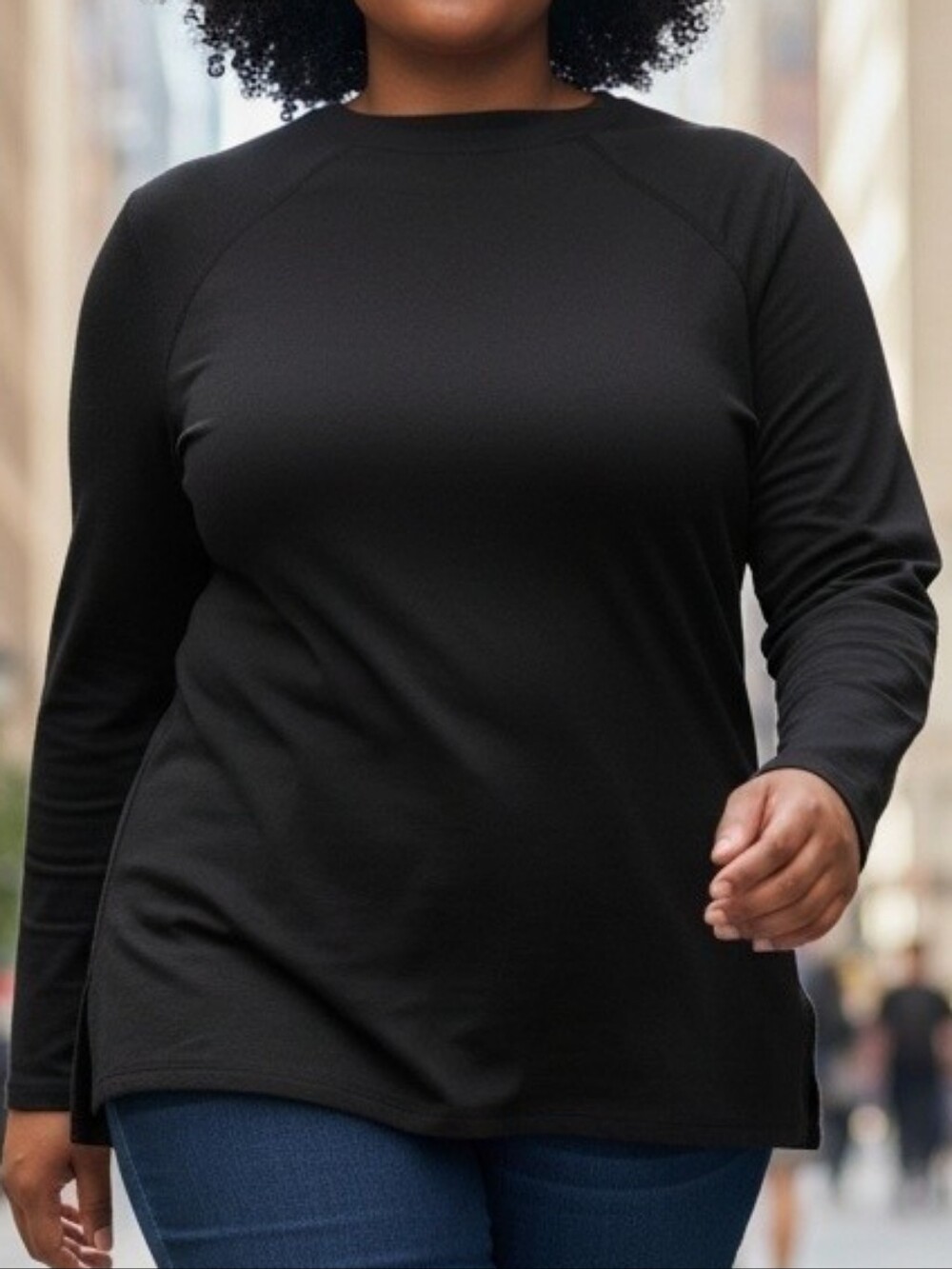 Black Thermal Base Layer Top Scrub Underlayer ClimateRight XL Cuddl Duds